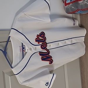 Youth xl authentic mets jersey